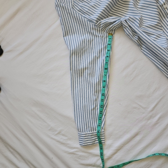 Maternity Ingrid & Isabel Long Sleeve White and Blue Shirt Size XXL - Picture 4 of 8